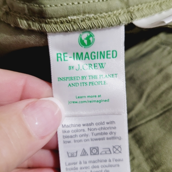 J CREW Woman's Flat Front Chino Casual Shorts Size 8 Stretch Walking Hiking - Picture 8 of 9